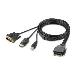 Modular DVI And Dp Dual Head Host Cable 1.8m