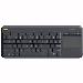 Wireless Touch Keyboard K400 Plus - Black - Espanol Qwerty